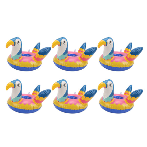 10 stk oppustelige drikkeholdere Bærbar sød fugl Pool Party Kopholder Floats Dekoration