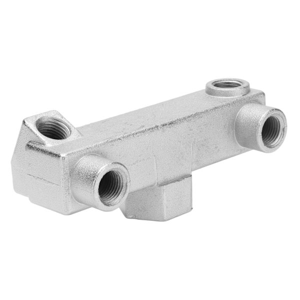 6-way Connection Block Air Compressor Threaded Manifold Distribution Fitting G1/4 G1/2