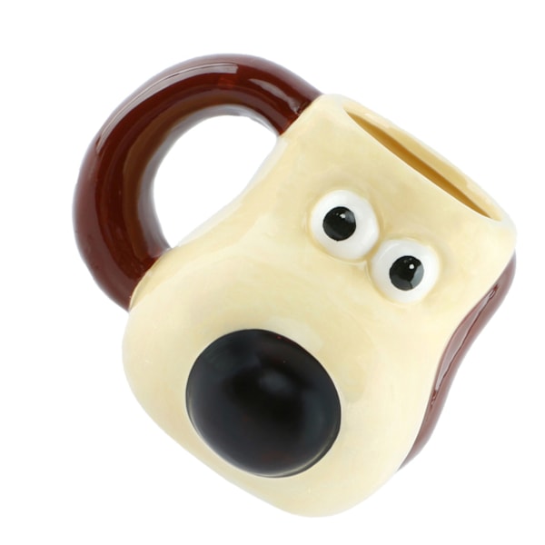 Tegneserie hund krus Keramisk søt hund kopp med stor kapasitet for vann kaffe, melk