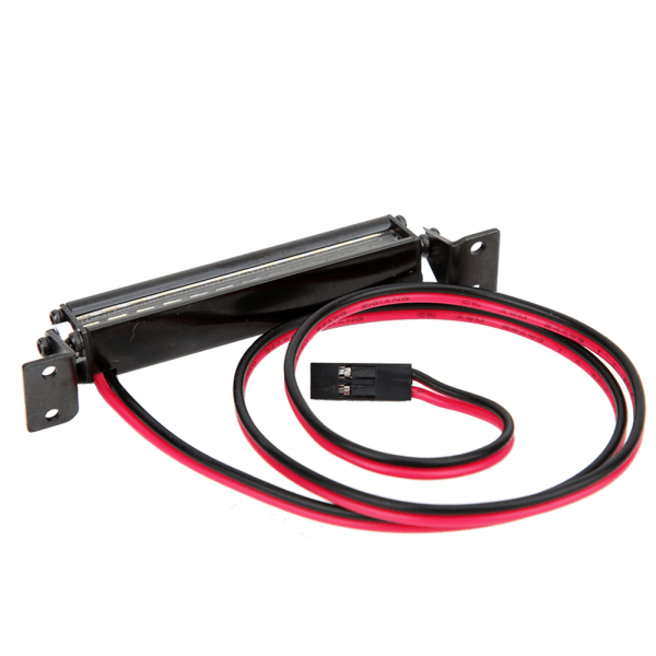 RC Biltilbehør Mini 12 LED Lyslist Taklampe Passer for TRX-4 Scx10 1/10 4WD Crawler Black