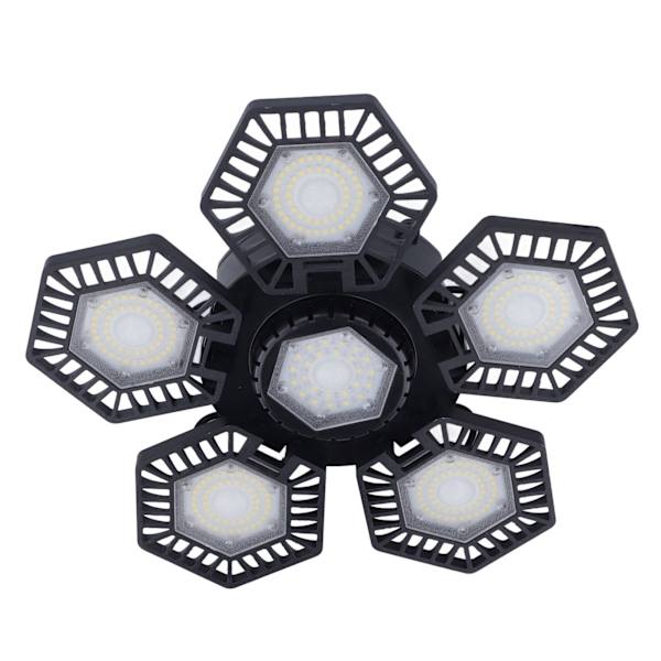 Garage Light LED Ceiling Work Light 5 Foldable Panel 120W AC 85‑277V for Workshop Warehouse