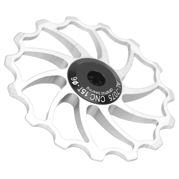 MEIJUN bakväxel styrhjul 15T keramiskt lager för hopfällbara mountainbikes Silver