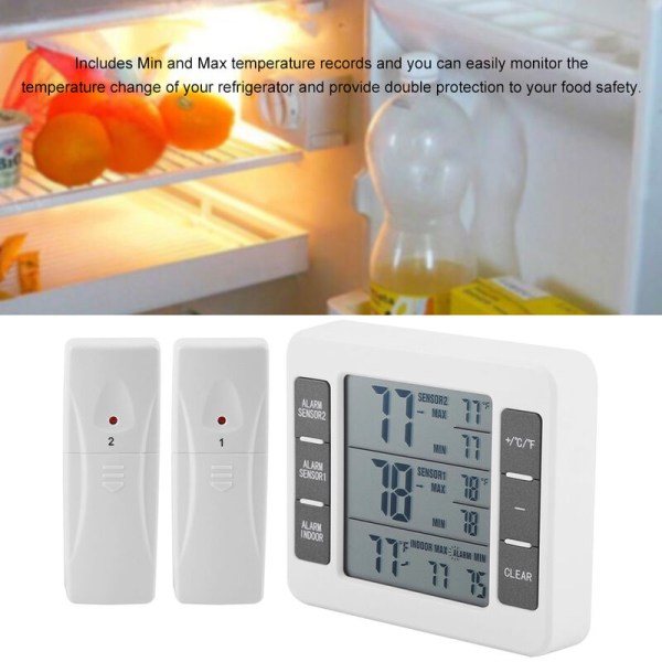 Hjem Trådløse indendørs og udendørs termometre Bøger uden batterier Model: SN018 En for to