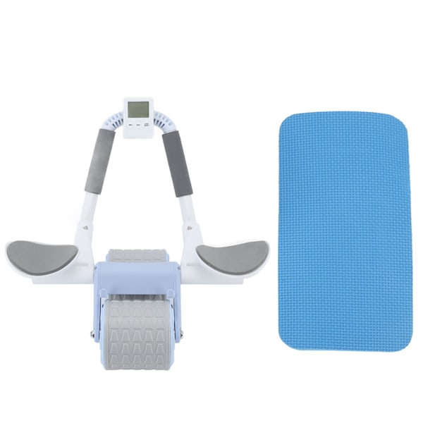 Timer Rebound Ab Wheel Styrkelse af kernemuskler Mave Core Udstyr Roller med timer til Hjem Blå