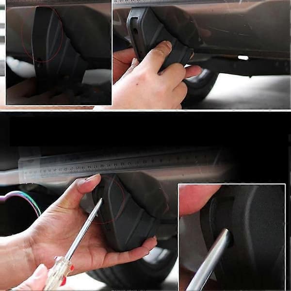 4 stk bil bakre støtfanger diffusor ripebeskyttelse beskyttelse støping trim spoiler