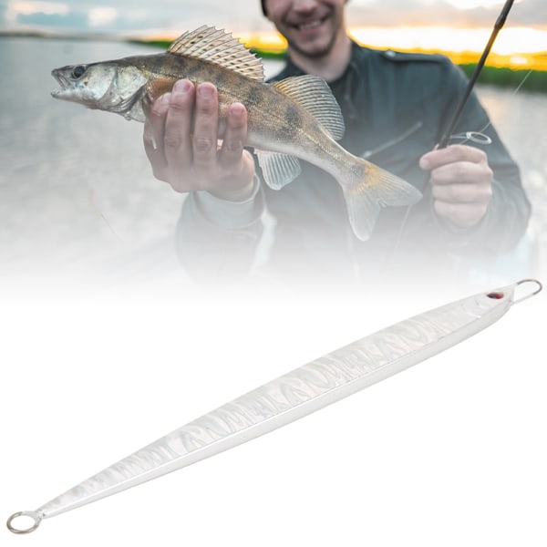 2st Simulering Fisk Form Lure Bete Fiskeredskap Vivid Simning Posturesilver