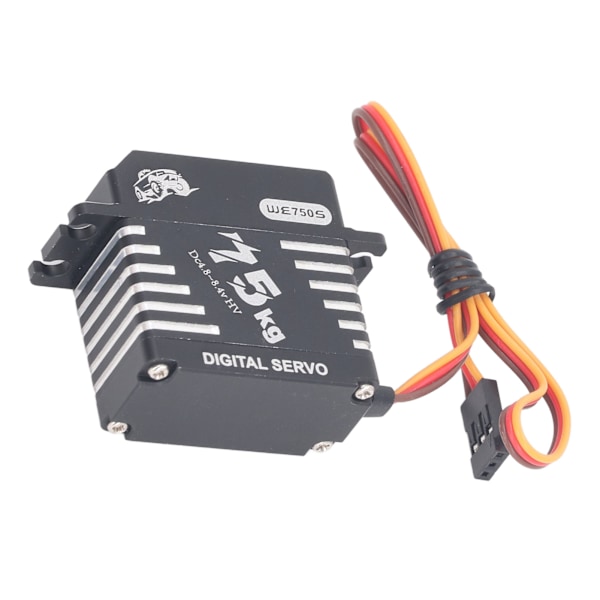 75KG digital styrservo 180 graders kontrollvinkel vattentät fullmetallkugghjulsborstlös servo med 25T servoarm för 1/10 1/8 1/5 RC bilrobot
