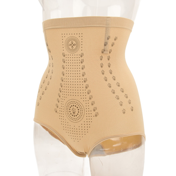 Body Shaping Shorts Hög midja Buken Tight underkläder Nylon Dam Höftlyftande kalsonger Hudfärg L (för 63-80 kg)