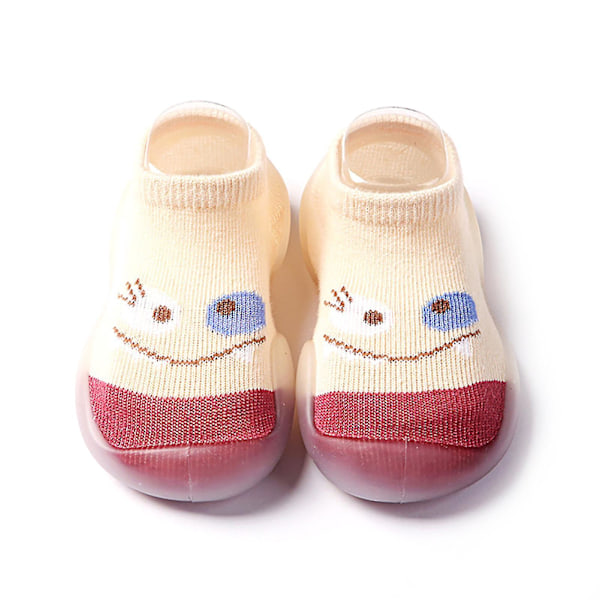 Bomulds-Babysokker med Antislip - Khaki