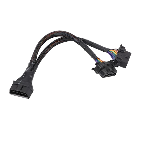 1 til 2 OBD Adapter Splitter Y Kabel Forlængerledning Bildiagnostisk Scanningsværktøj