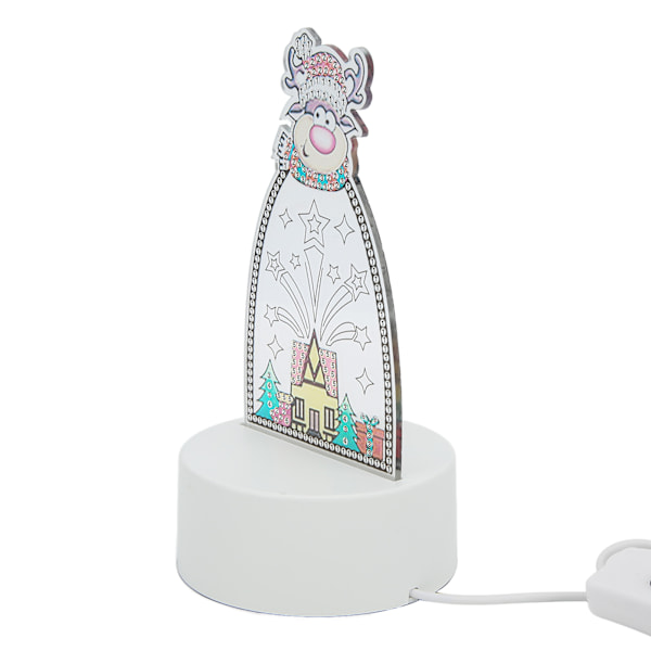 LED Rhinestone Malelampe Tredimensjonal Effekt Anti-Slipp Myk Belysning Kunstmaleri Nattlys for Dekorasjon