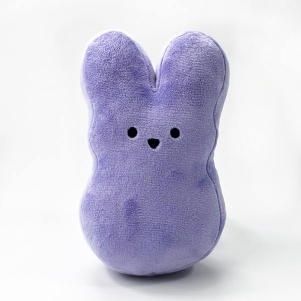 Peeps kanin prydnad påsk tecknad kanin prydnad påsk dekoration påsk plysch kanin (lila)