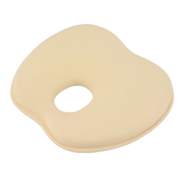 Baby Head Shaping Kudde Korrigering Flat Head Spänst Memory Foam Nyfödd sovkudde för barnvagnar Sängar Gul