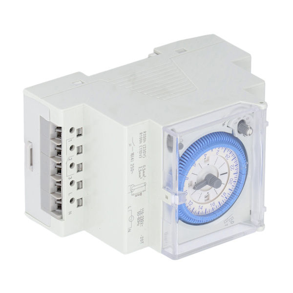Mechanical Timer Switch 24 Hour Timer DIN Rail with Power Reserve SUL 181d 110-230V