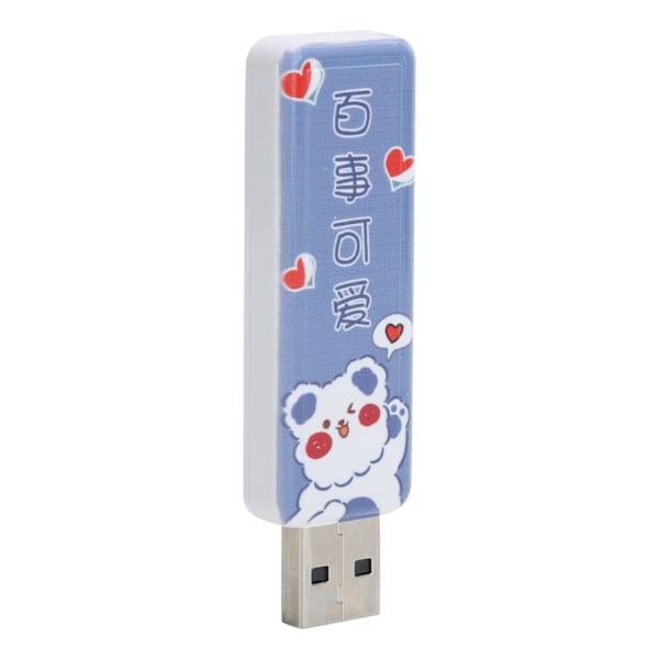 U Disk PushPull USB2.0 Muisti Auton USB-muistitikku Lahja Tietokonetarvikkeet Sarjakuvakuvio (128GB)