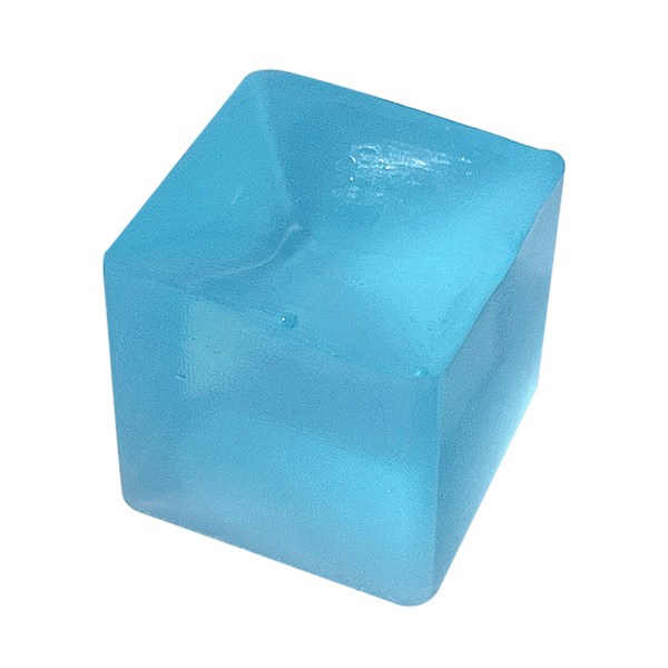 Squeeze Ice Block Toy Miniatyrsimulering Blå Ice Block Stress Reilef Sommar Återanvändbar Squeeze Toy