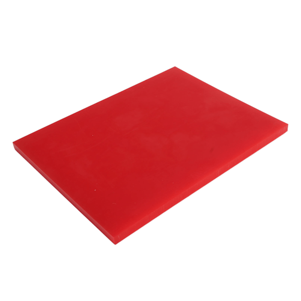 Lærpunchmatte Rød 20 cm Lang 15 cm Bred Støyreduksjon Glatting Håndverk Punchpute for DIY Håndverkbeskyttelse