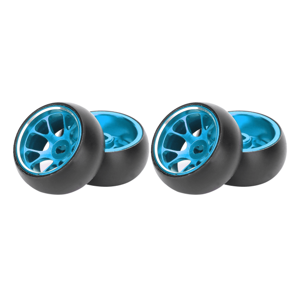 Fjärrkontroll metall hjulnav Drift däck ersättning för Wltoys k969 1/28 RC CarBlue