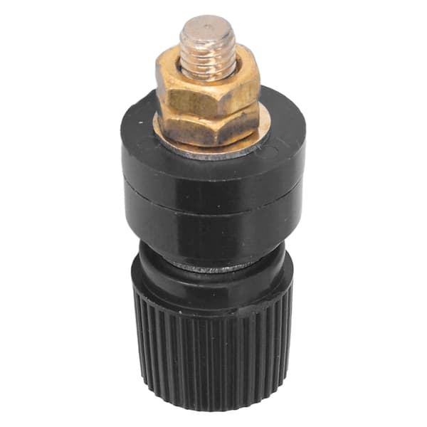 10pcs 333 Full Brass Clamp M6 Screw Banana Plug Socket Terminal Binding Posts Terminal Black