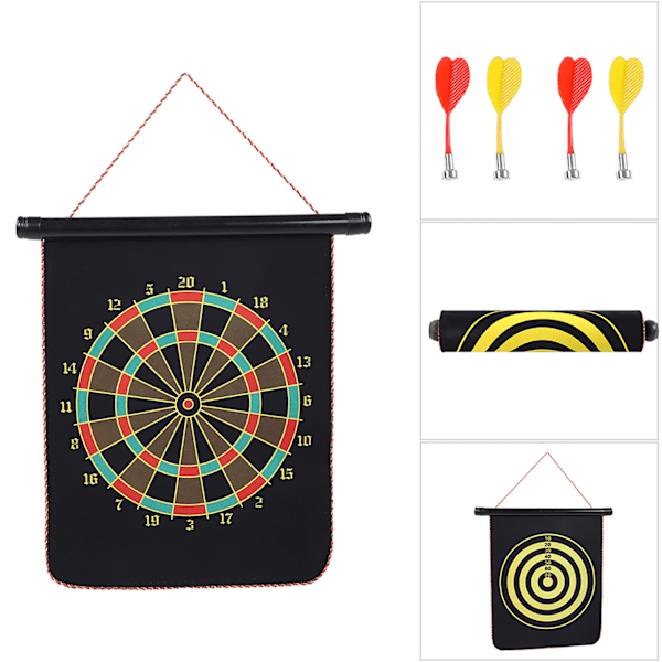 Magnetisk vändbar darttavla Magnet Dart Target Toy Barn Familj Fritidssport