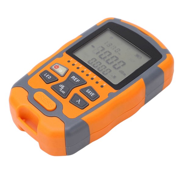 Mini optisk effektmeter Bærbar optisk fiberkabeltester multimeter med LED-lys