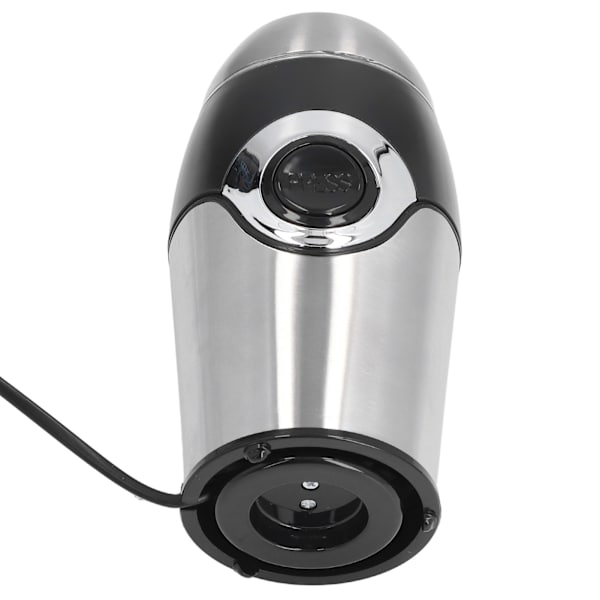 Hjem Liten kaffekvern Elektrisk kaffebønne-kvern med blad i rustfritt stål for urter Pepperkorn EU 220V Svart