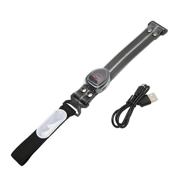 LED-armband Vattentätt Uppladdningsbart Night Safety Light Up Band för utomhuspromenader Running Black