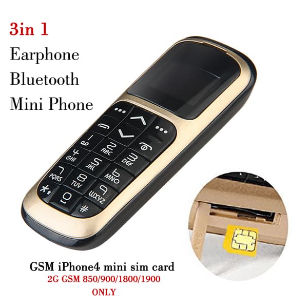 V2 Mini BT Mobile Phone Dialer Pocket Mobile Phone Micro Mobile Phone