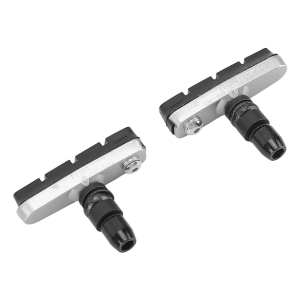 1 par Cykel Bromsbelägg Gummi Aluminiumlegering Tyst Mountain Bike V Bromsbelägg Byte Silver
