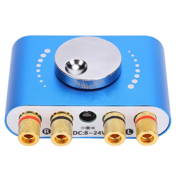 Bluetooth effektforstærker 20W+20W 2-kanals stereo digital højttaler lydafspiller DC8-24V