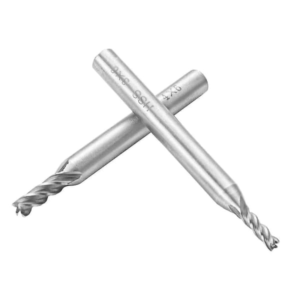 Pinnfres med borsett, bor med rett skaft, 1,5 til 6 mm HSS 4 fin