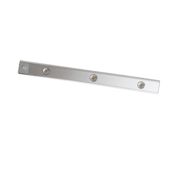 LED Closet Light Ultra-thin Intelligent Rechargeable Wireless LED Motion Sensor Light for Cabinet 40cm / 15.7in Silver