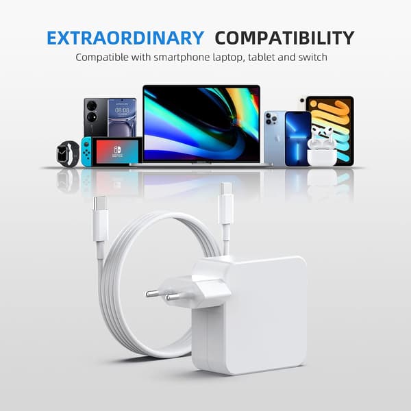 [LD]Laddare Mac Book 2016 2017 2018 2019 2020 Pro 61W USB C Strömadapter 96W