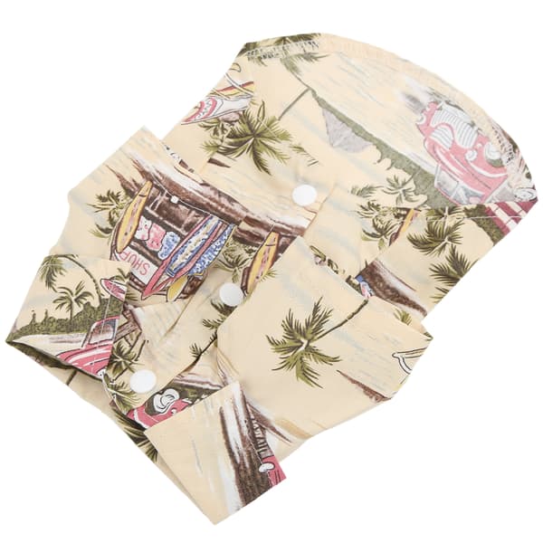 Beige XL Hawaiisk Hundeskjorte