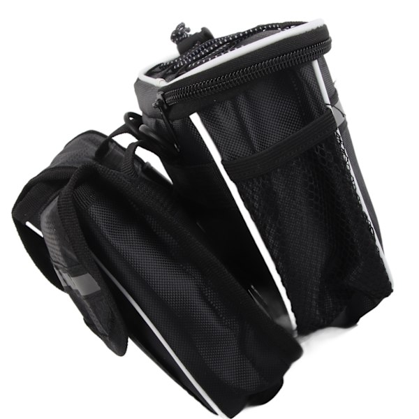 Vandafvisende Cykel Forreste Top Tube Taske Cykelram Opbevaringstaske (Sort)