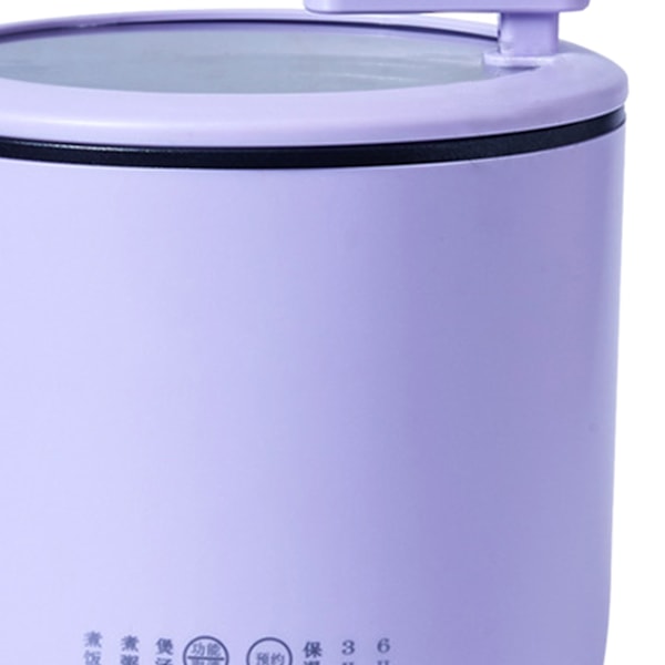 Mini riskokare Multifunktionell hem Elektrisk rismaskin Lågeffekt sovsal Non Stick Congee Cooking Pot CN 220V Lila