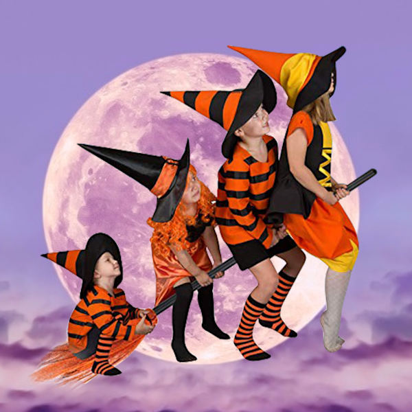 Halloween-noitakuiska muovikuiska rekvisiitta naamiaisiin Halloween-koristeluun