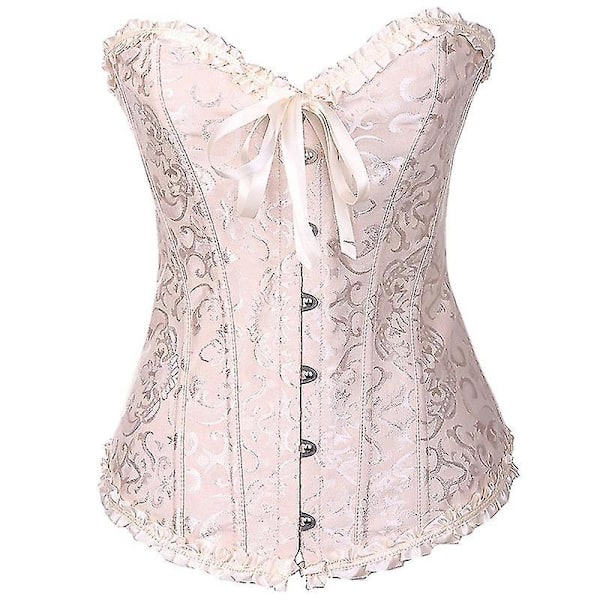 Goottilainen Palatsi Jacquard-liivi Vaaleankeltainen XL