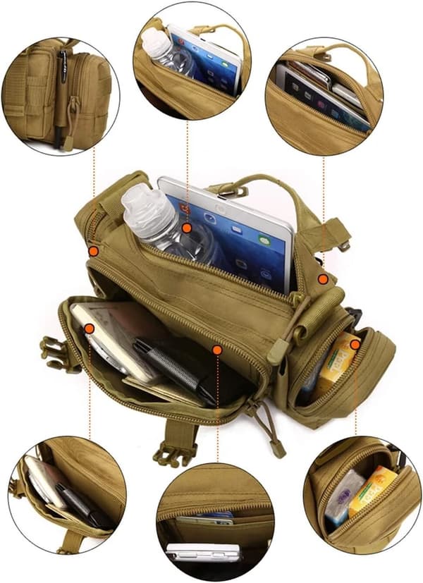 Taktisk taljetaske Molle-pose Deployment Bag (sort)[LD]