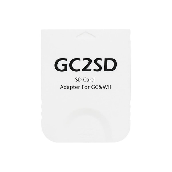 Gc2sd Sd-kortläsare Minneskortadapter för Nintendo Gamecube Wii White