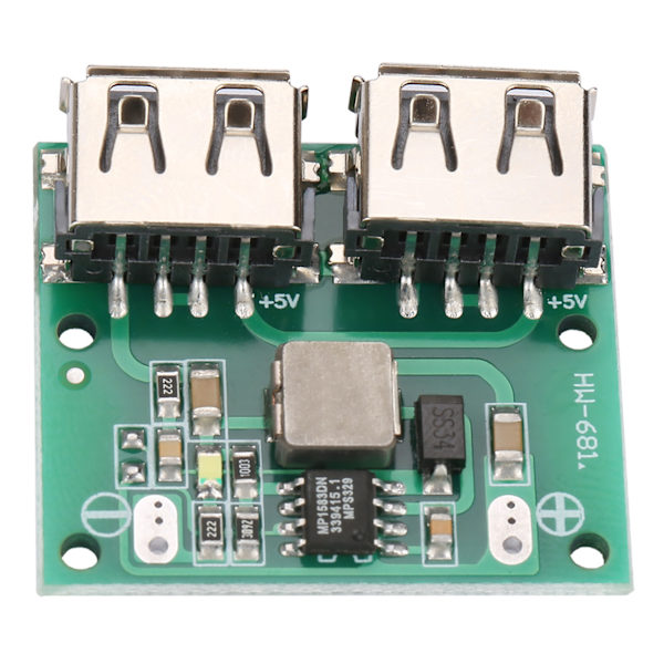 Dual USB-udgang 9V/12V/24V til 5V 3A DC-DC Step Down Strømoplader Modul