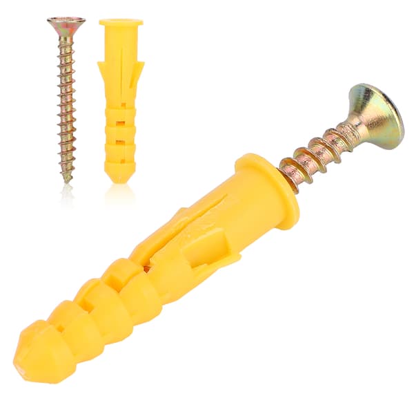 Plastic Expansion Wall Plug Screw Fasteners Self-tapping Screws Fastener Hardware Kit (M8)