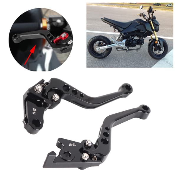 Motorcykel Kobling Kort Bremsegreb til Grom MSX125 - Sort 13-18