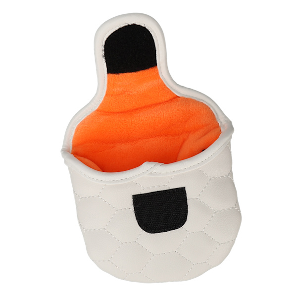 PU Golf Club Head Cover Vit Golf Head Cover Golf Putter Headcover för Golfer Lovers Halvcirkel