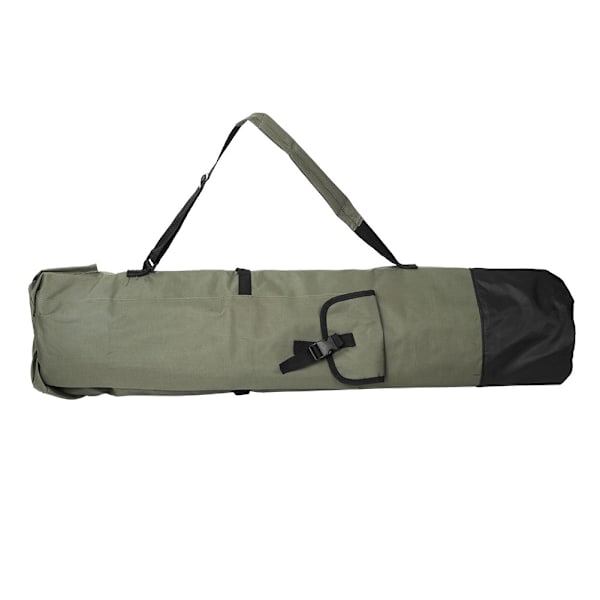 123*34cm 600D Oxford Klud Fiskestavspose Fiskestav Hjultaske Bærer Holder Opbevaring Tilbehør (hærgrøn)