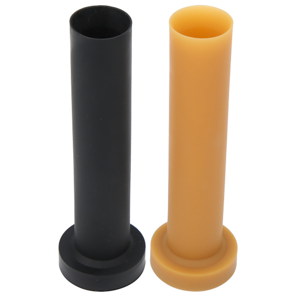 2 stk. Gummi Golf Tees Holdbare Golftræningshjælpemiddel Tee Holder Driving Range Sort Gul