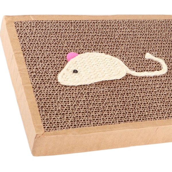 Cat Scratcher Pad Förtjocka korrugerat papper Reptåligt interaktivt kattungeskrapbräde