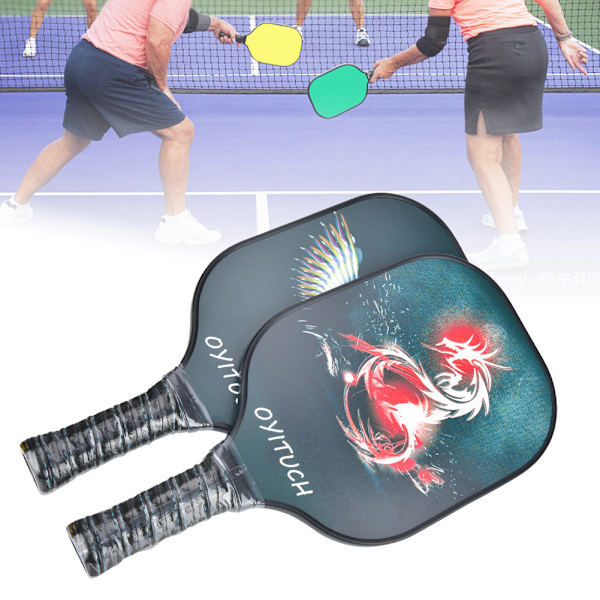Pickleball Paddles Set Kolfiberracketar med bollar och förvaringsväska Sportutrustning