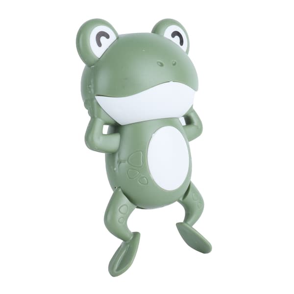Babybadelekøy Clockwork Svøm Søte frosker Flytende opprullbare badeleker for barn (grønn)