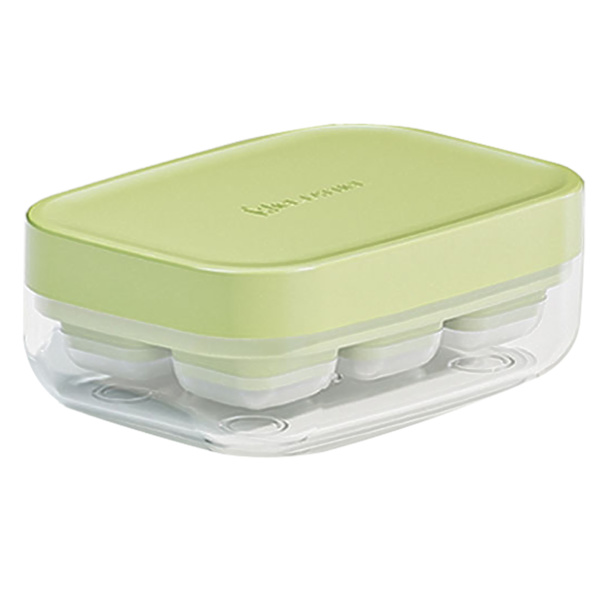 6 fack Mini Ice Cube Mould Ice Making Summer Ice förvaringslåda Mini Ice Fat for Home Green
